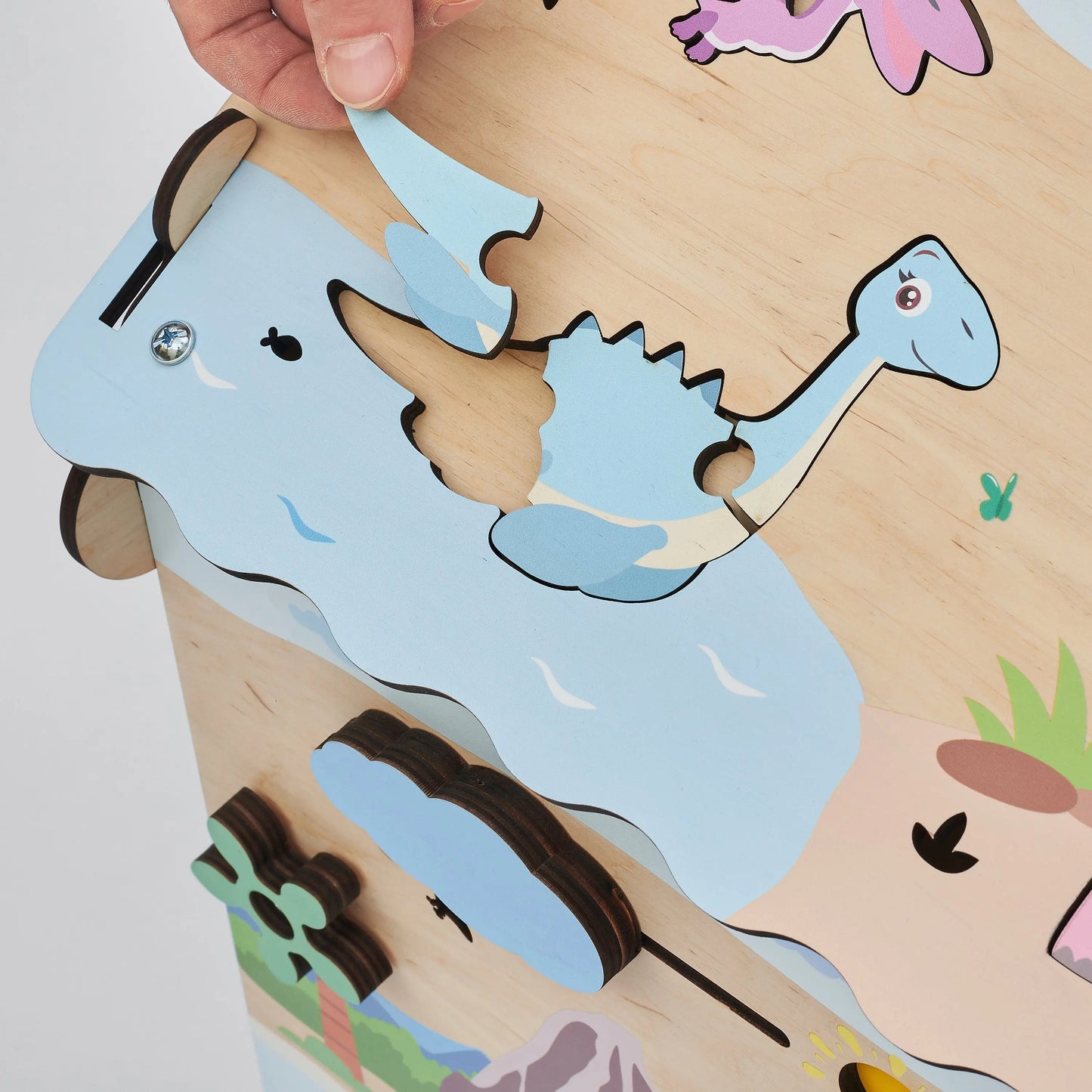 Busy board Maisonnette éducative DINO équipé d'un éclairage BusyKids Europe s.r.o.