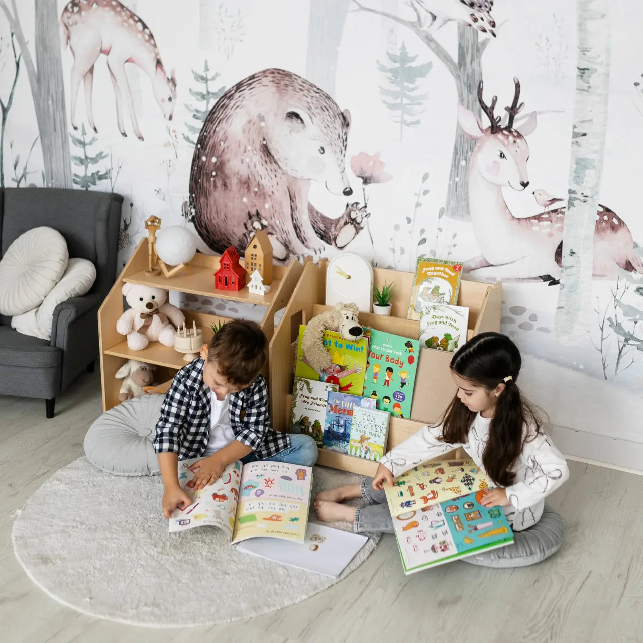 Ensemble - Bibliothèque enfant + Étagère à jouets - édition limitée BusyKids Europe s.r.o.