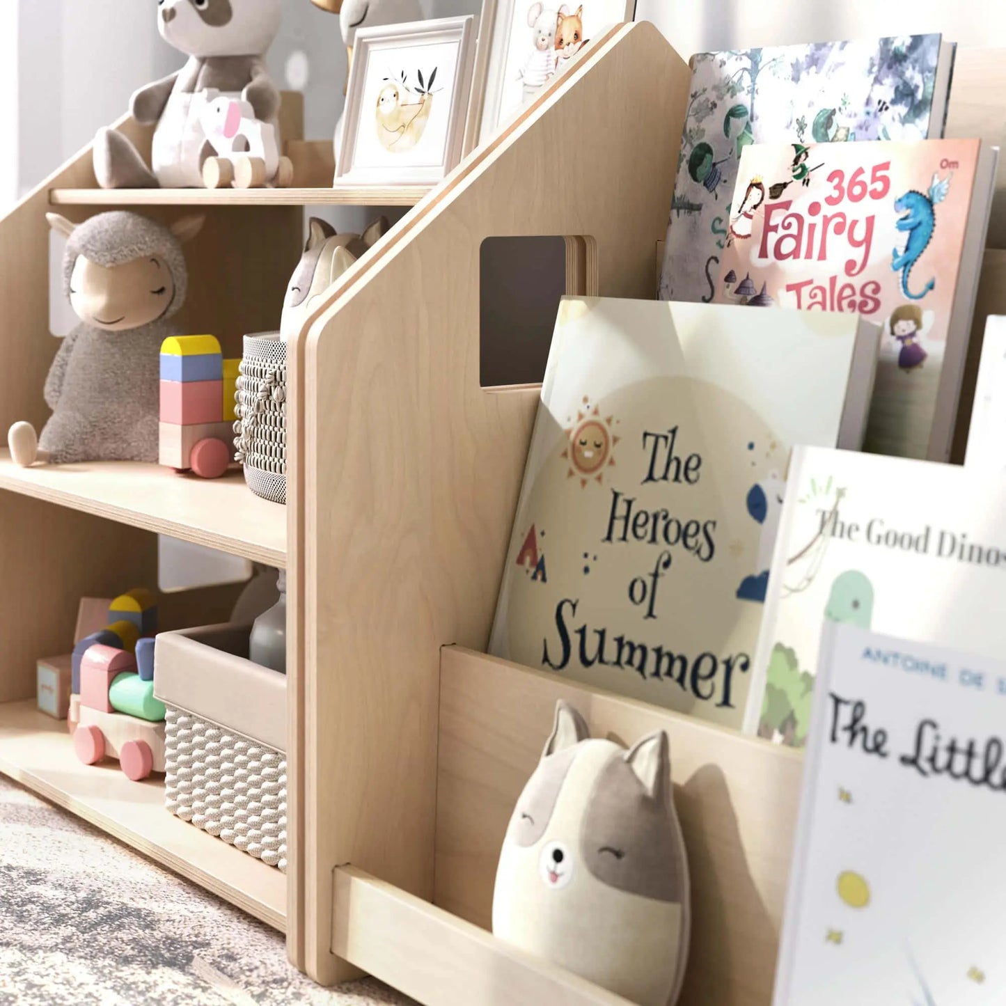 Ensemble - Bibliothèque enfant + Étagère à jouets - édition limitée BusyKids Europe s.r.o.