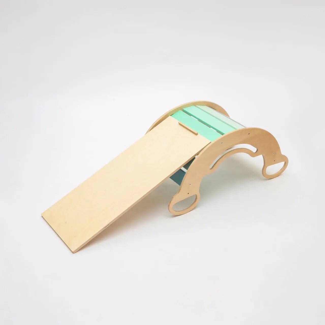 Ensemble - bascule / planche à double face / chaise - couleur menthe BusyKids Europe s.r.o.