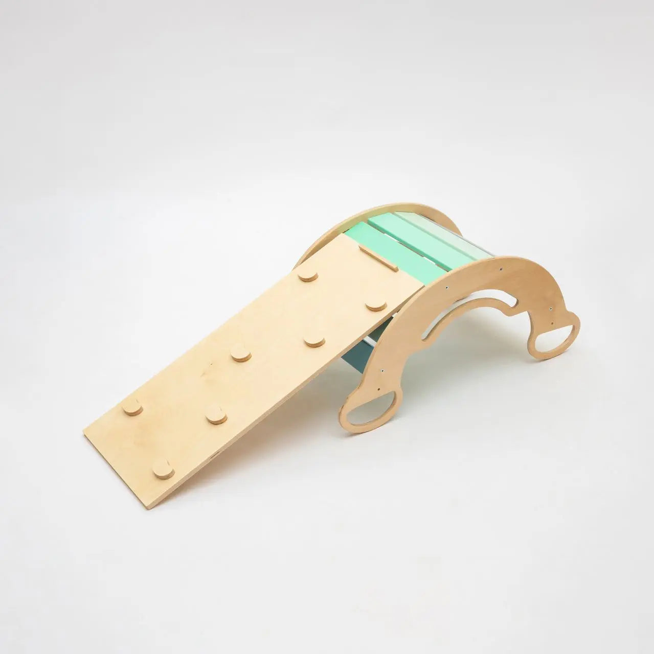 Ensemble - bascule / planche à double face / chaise - couleur menthe BusyKids Europe s.r.o.