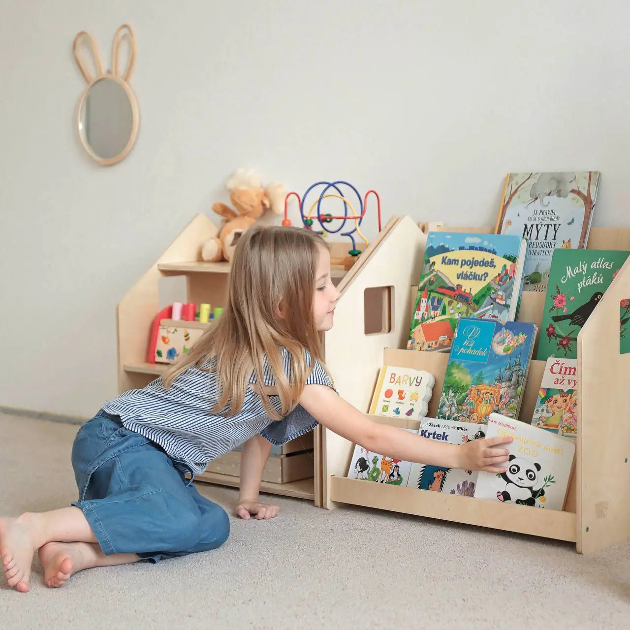 Ensemble - Bibliothèque enfant + Étagère à jouets - édition limitée BusyKids Europe s.r.o.