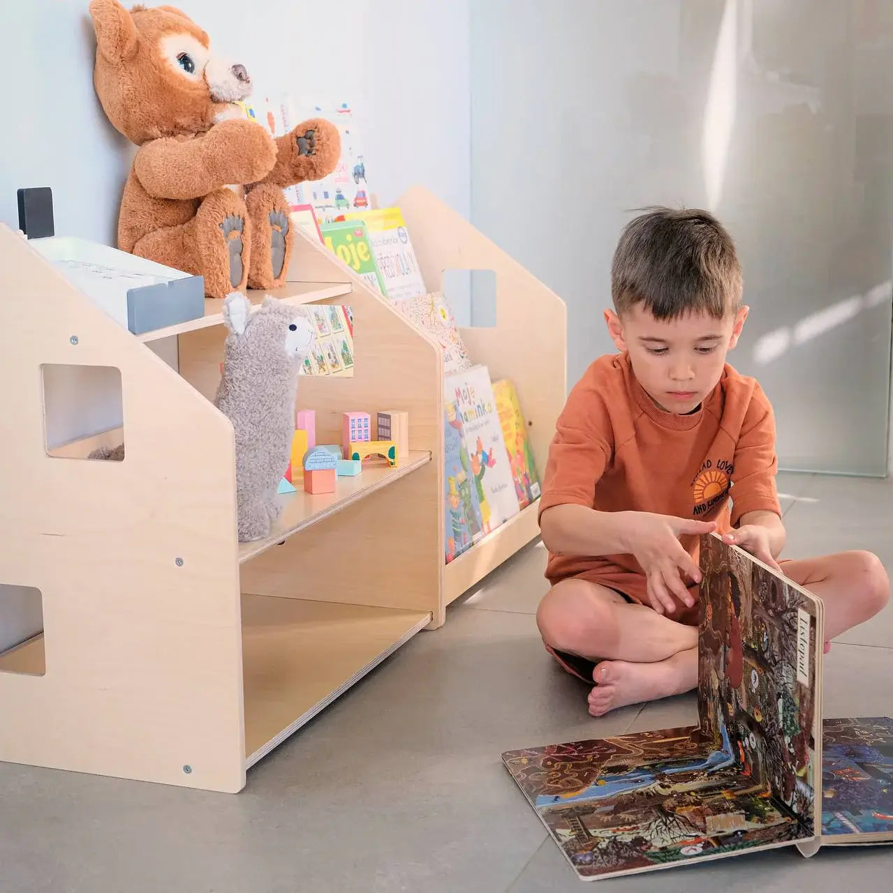 Ensemble - Bibliothèque enfant + Étagère à jouets - édition limitée BusyKids Europe s.r.o.
