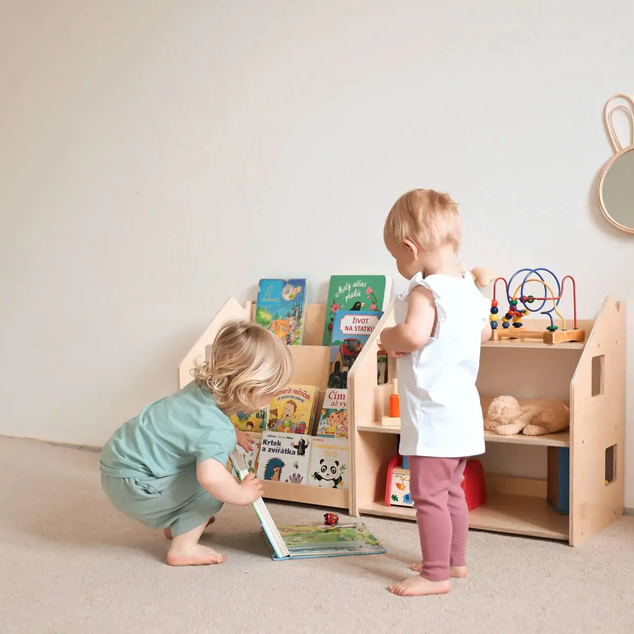 Ensemble - Bibliothèque enfant + Étagère à jouets - édition limitée BusyKids Europe s.r.o.