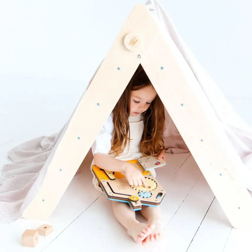 Ensemble - Triangle de Pikler et un grand toboggan à double face BusyKids Europe s.r.o.