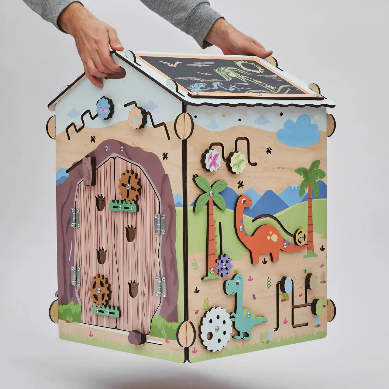 Busy board Maisonnette éducative DINO équipé d'un éclairage BusyKids Europe s.r.o.