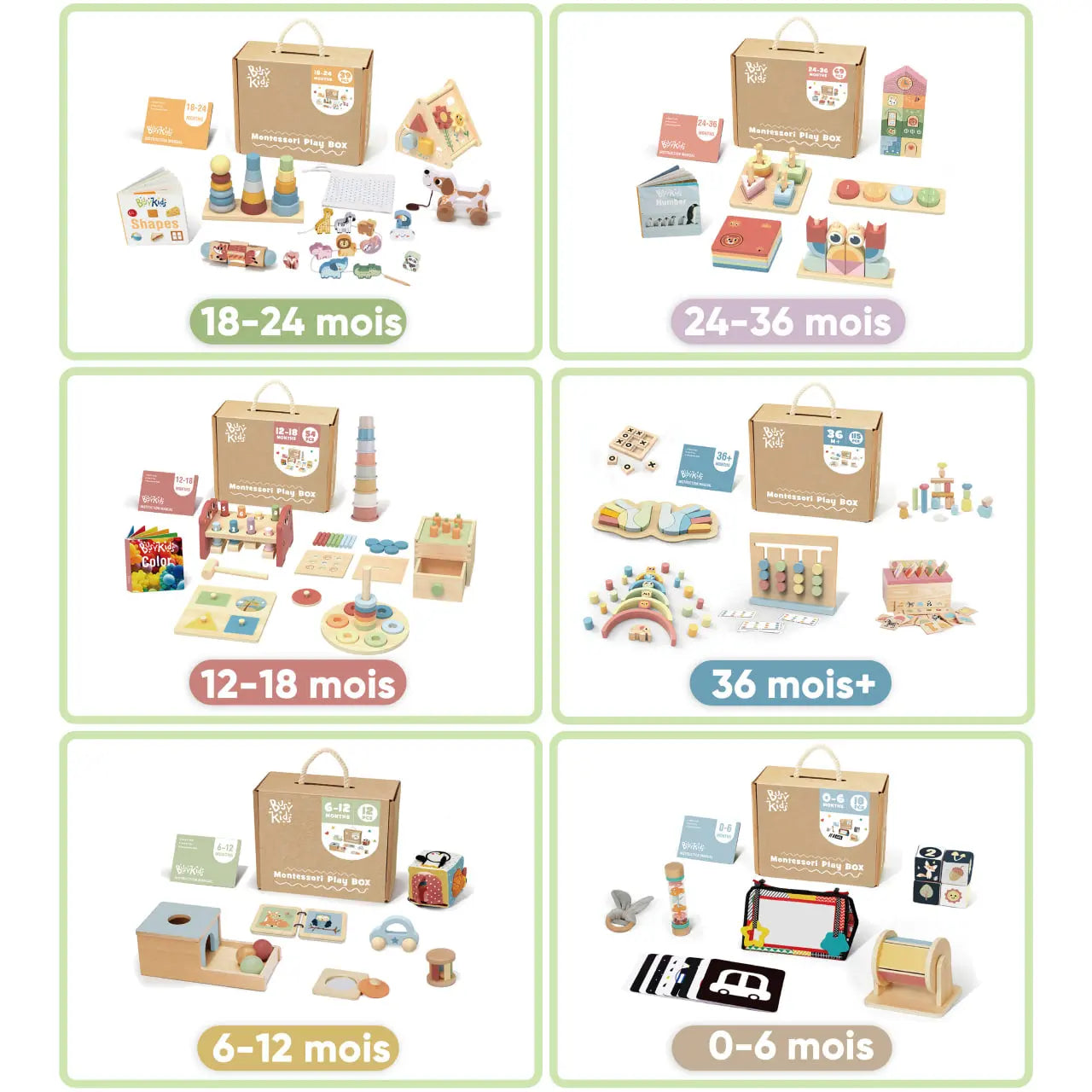 Coffret de Jeu Montessori pour les enfants de 24 à 36 mois BusyKids BusyKids Europe s.r.o.