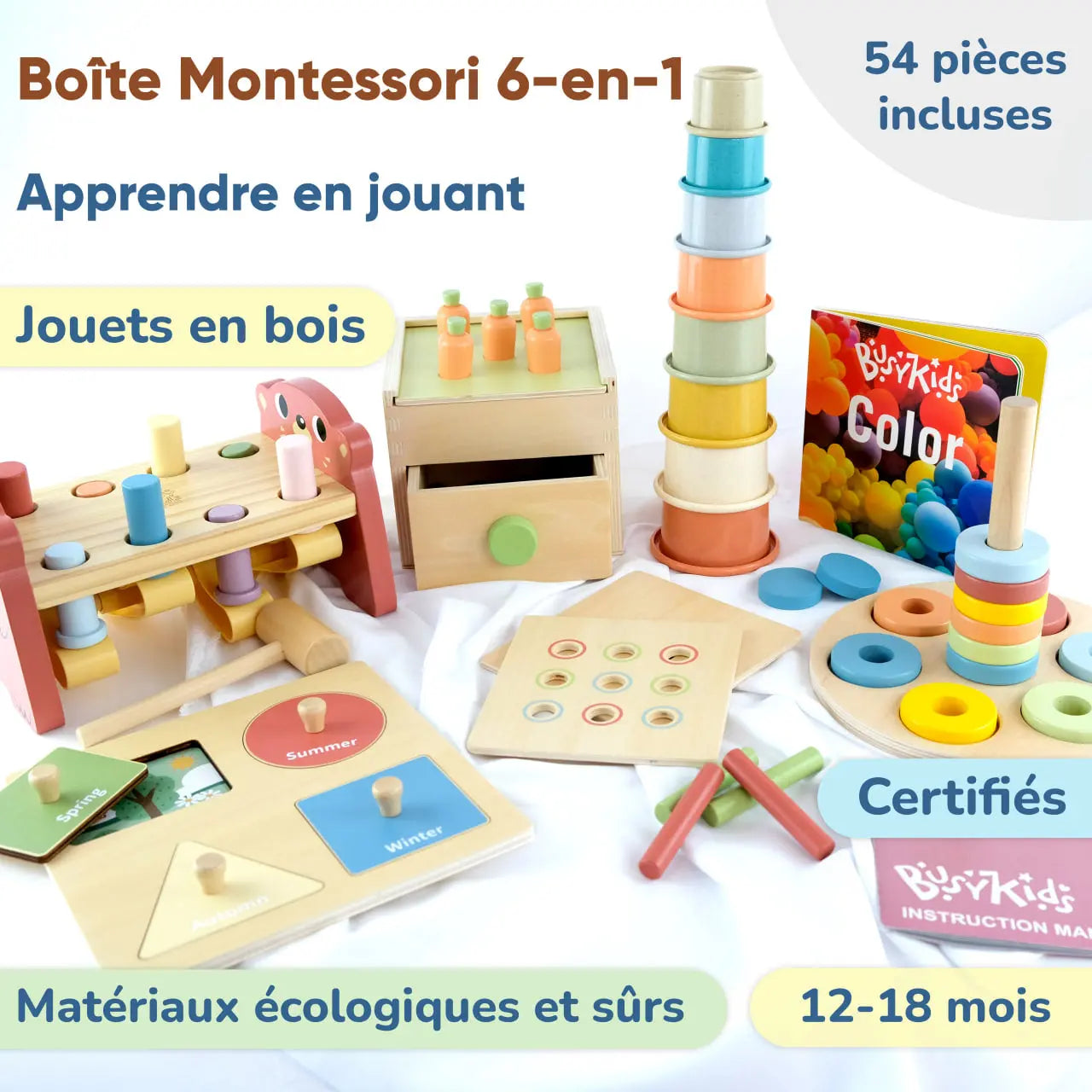 Coffret de Jeu Montessori pour les enfants de 12 à 18 mois BusyKids Europe s.r.o.