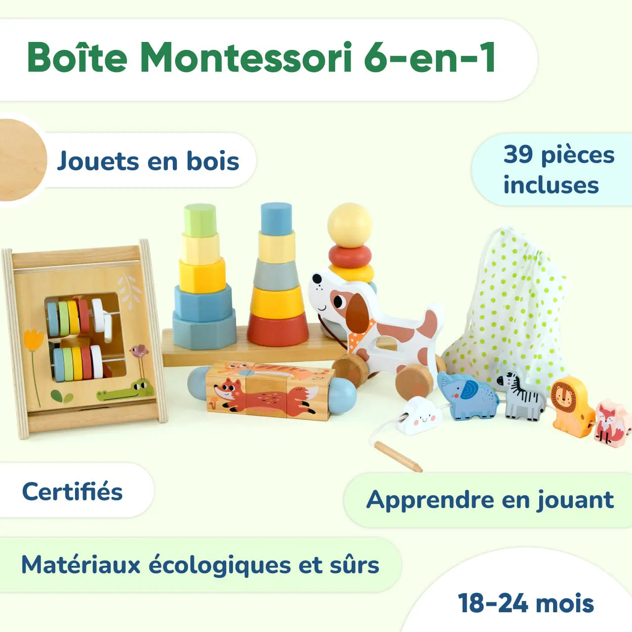 Coffret de Jeu Montessori - ensemble pour les enfants de 18 à 24 BusyKids Europe s.r.o.