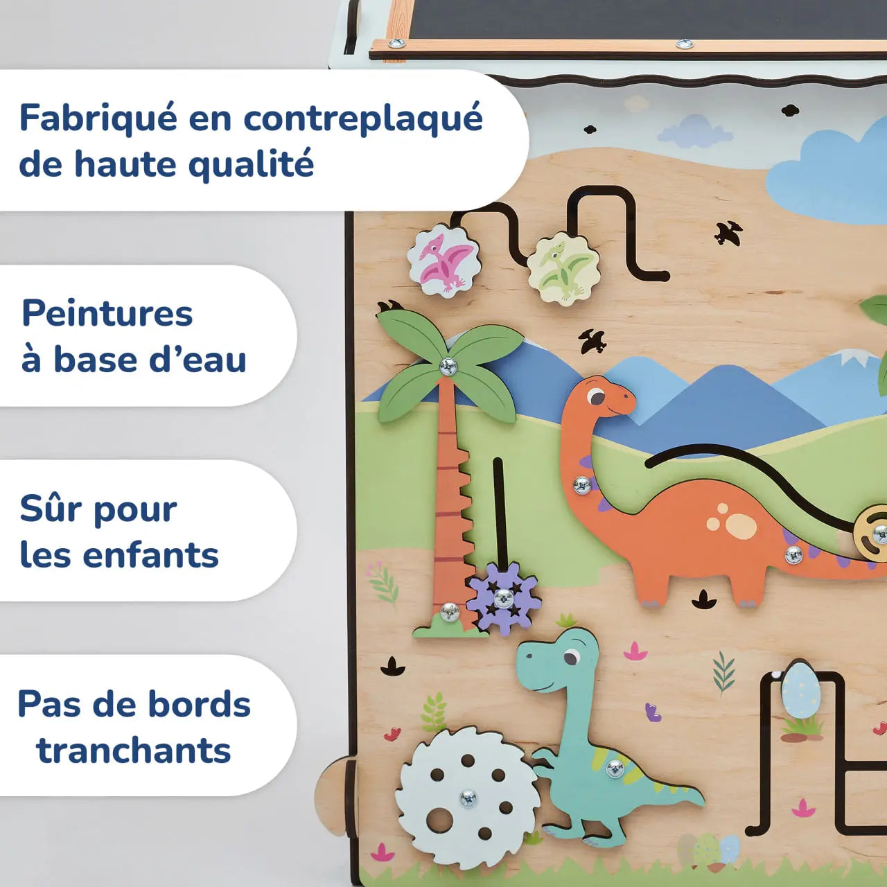 Busy board Maisonnette éducative DINO équipé d'un éclairage BusyKids Europe s.r.o.