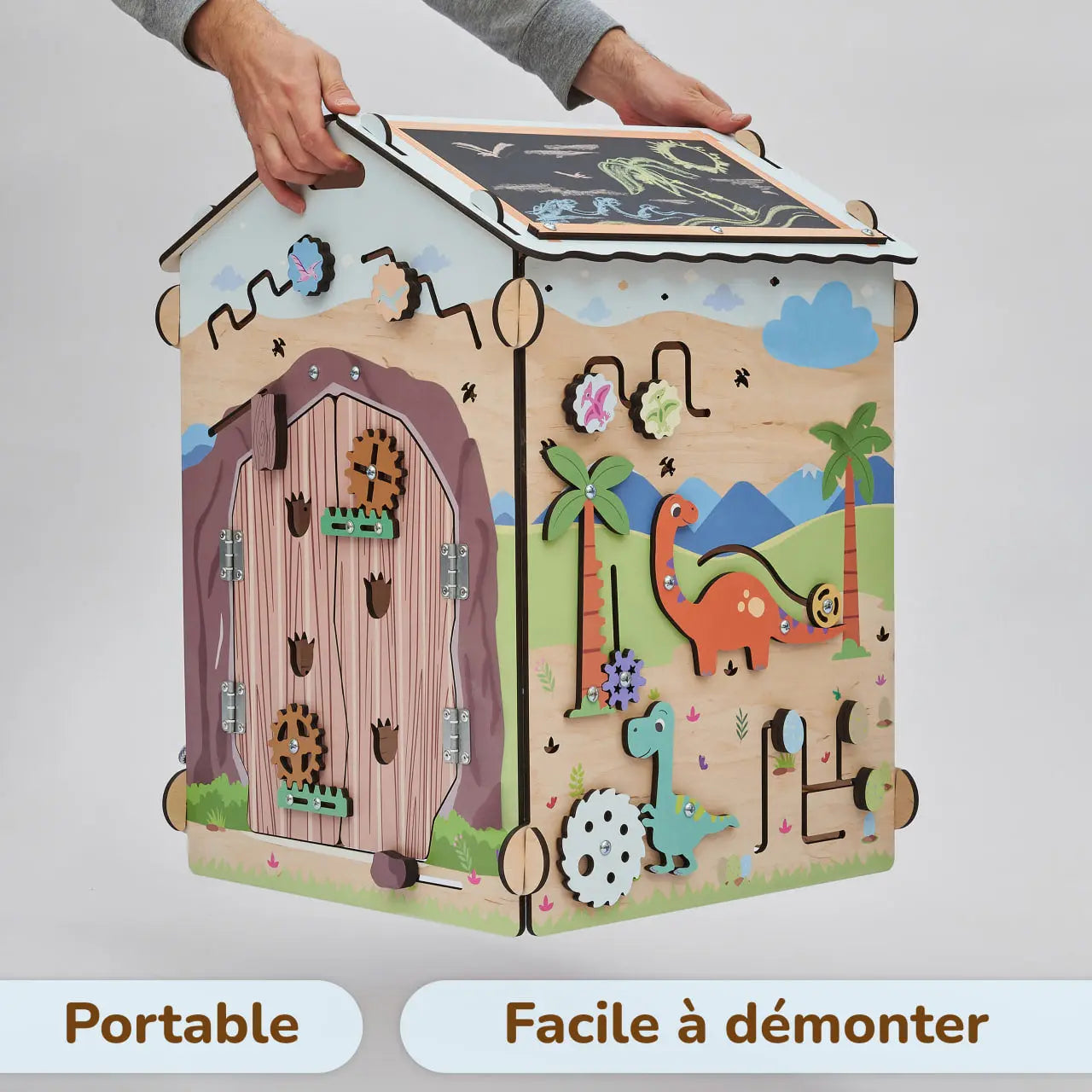 Busy board Maisonnette éducative DINO équipé d'un éclairage BusyKids Europe s.r.o.