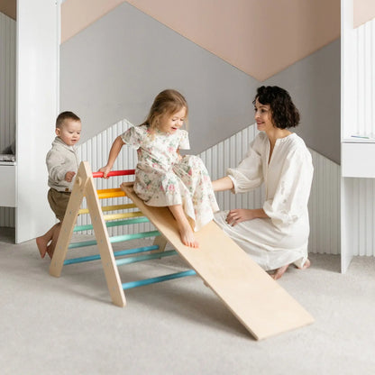 Ensemble - Triangle de Pikler et un grand toboggan à double face BusyKids Europe s.r.o.