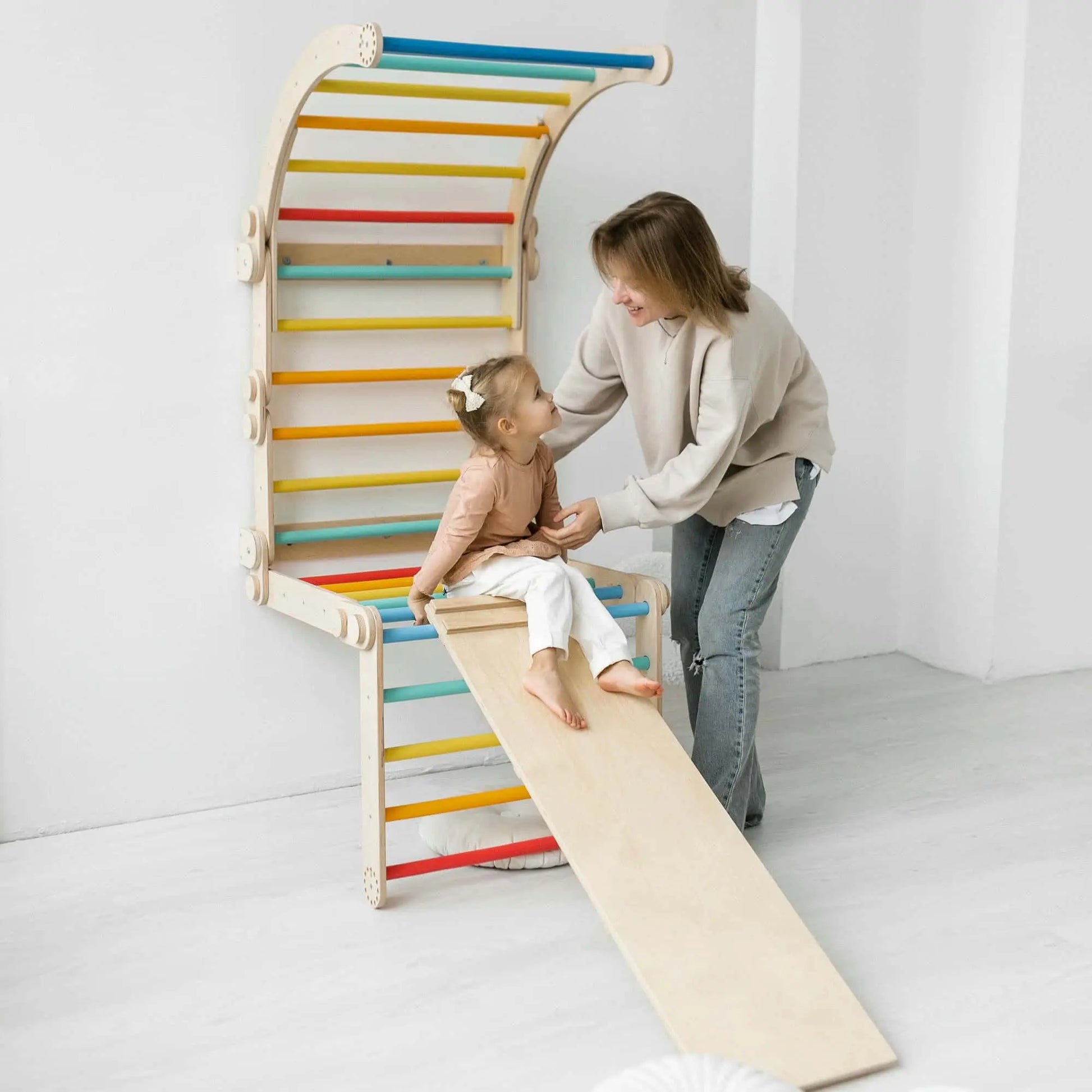 Grand toboggan en bois Busykids