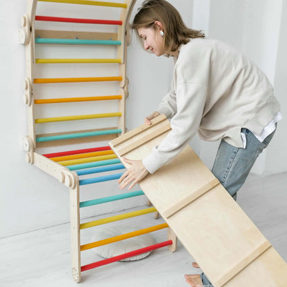 Grand toboggan en bois Busykids