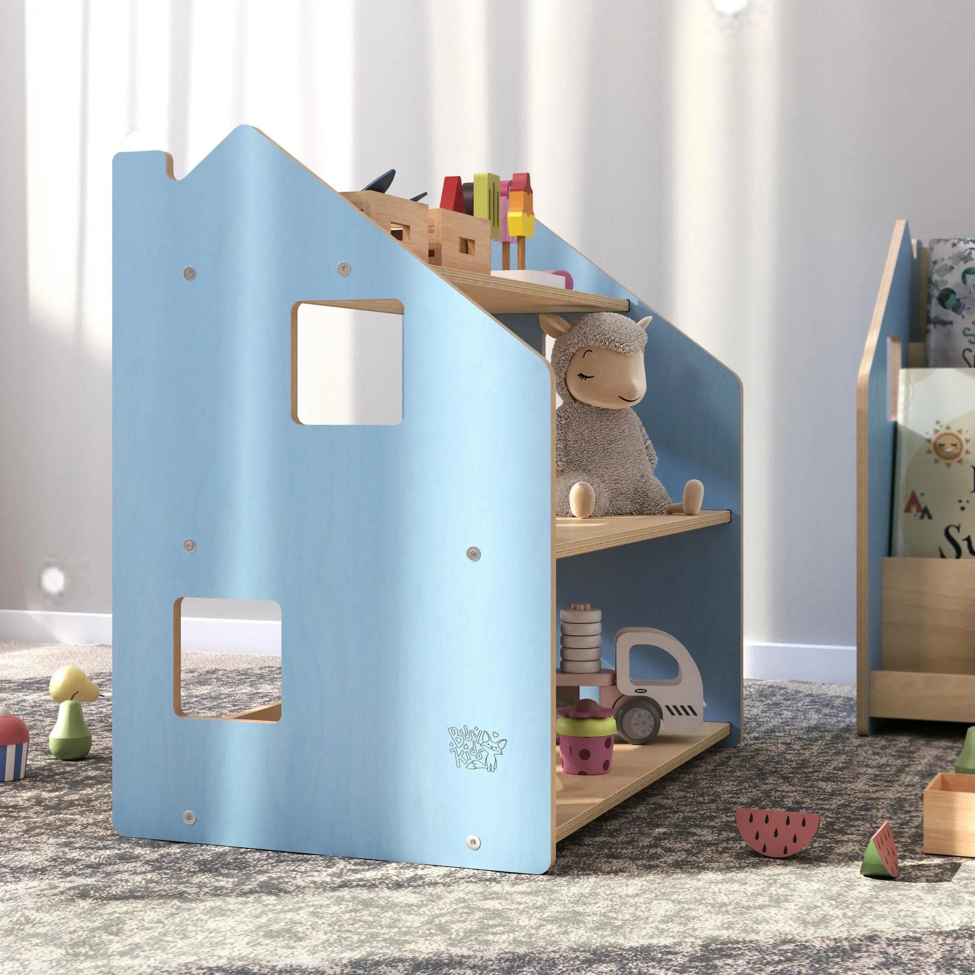 Étagère à jouets - Couleur bleu clair BusyKids Europe s.r.o.