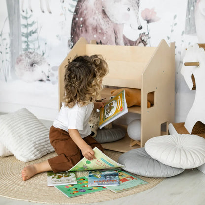 Étagère Montessori 2 en 1 polyvalente BusyKids Europe s.r.o.