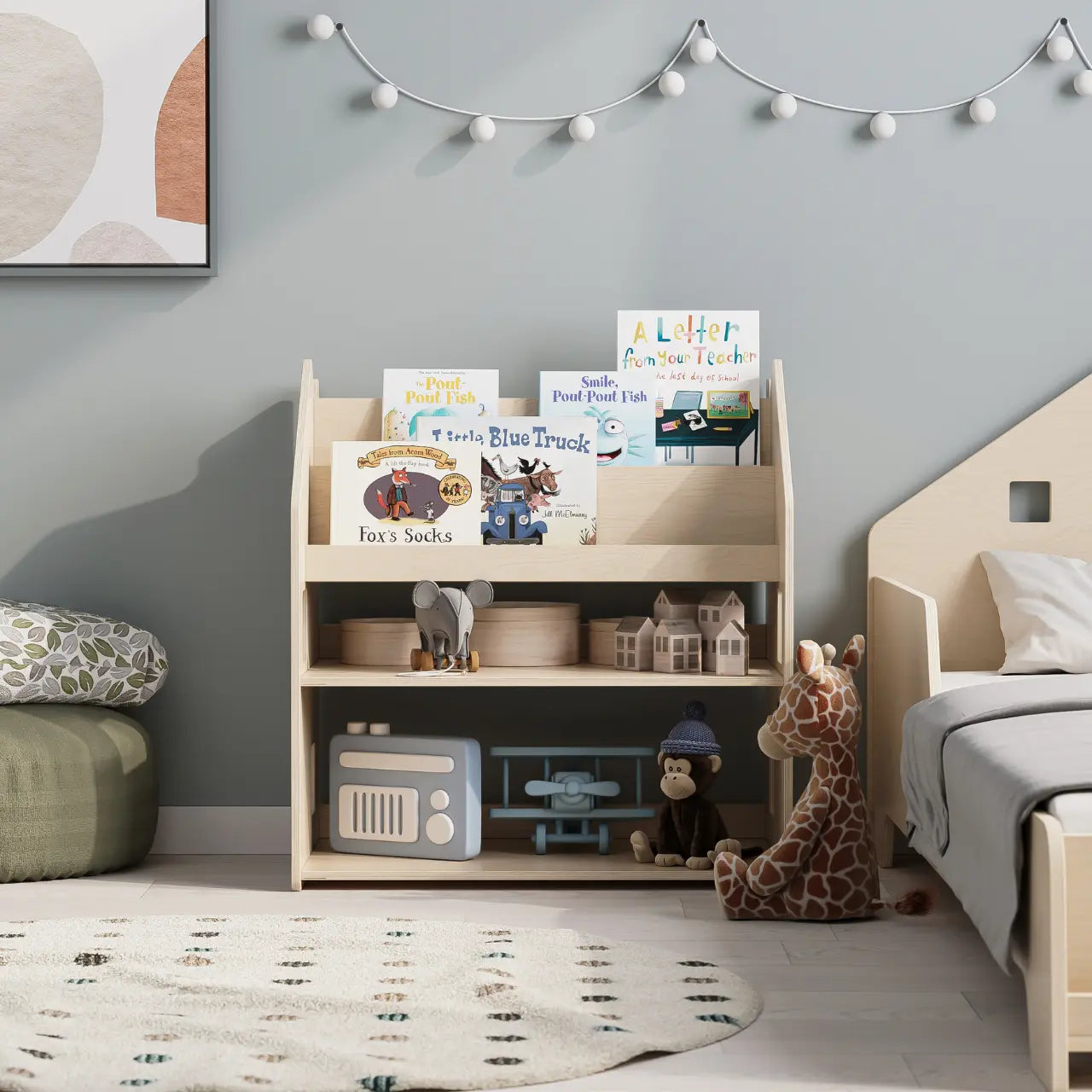 Étagère Montessori 2 en 1 polyvalente BusyKids Europe s.r.o.