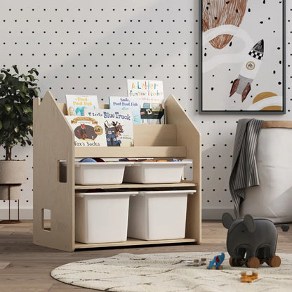 Étagère Montessori 2 en 1 polyvalente BusyKids Europe s.r.o.