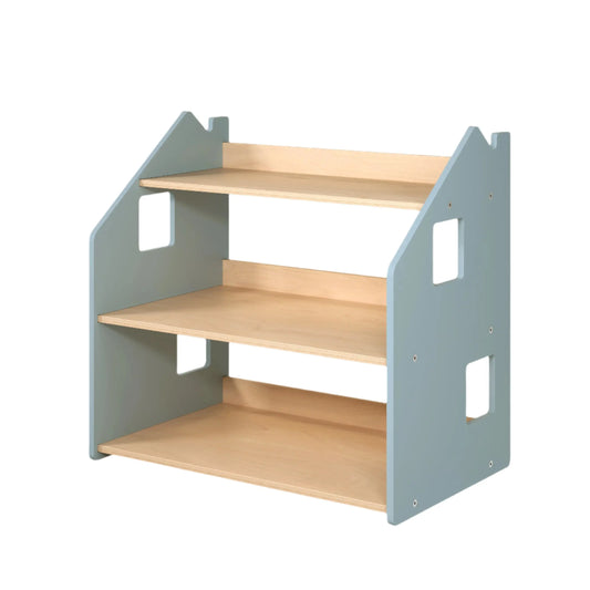 Étagère à jouets - Couleur bleu clair (MDF) - Déstockage d’entrepôt