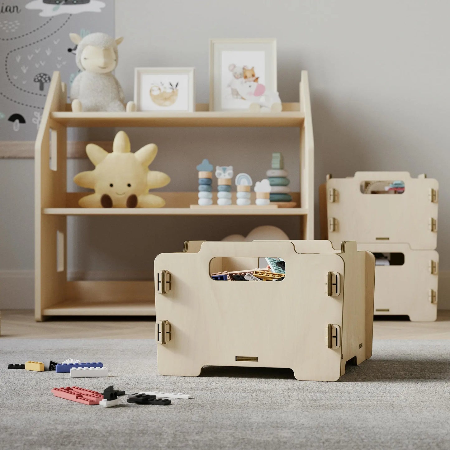 Boîte de rangement pour jouets BusyKids