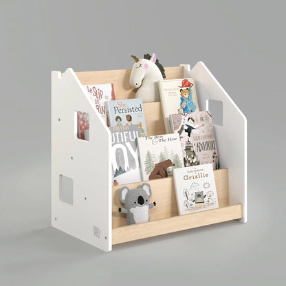 Ensemble - Bibliothèque enfant + Étagère à jouets - Couleur blanche BusyKids Europe s.r.o.