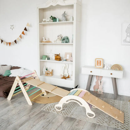 Ensemble (grand) - Triangle de Pikler + 2 planches à double face + bascule d’équilibre BusyKids Europe s.r.o.
