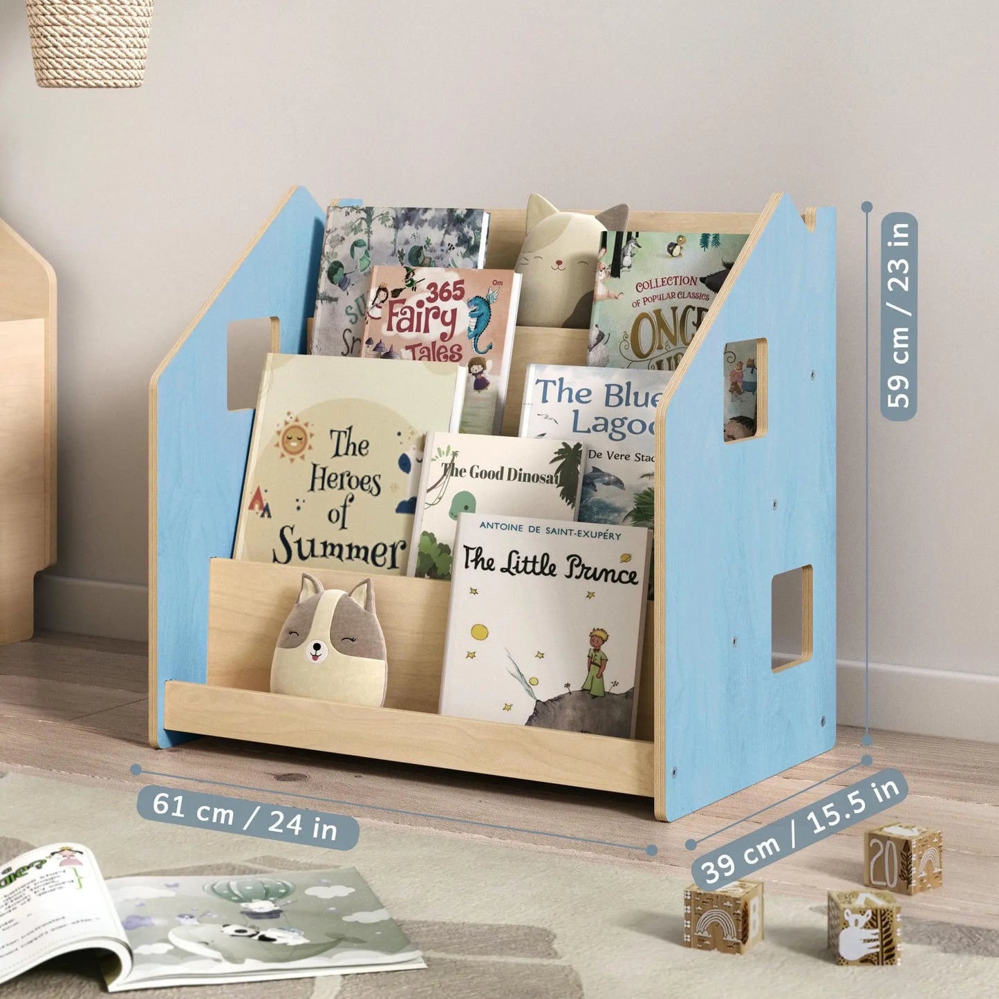 Bibliothèque enfant - Couleur bleu clair BusyKids Europe s.r.o.