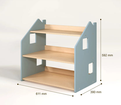 Étagère à jouets - Couleur bleu clair (MDF) - Déstockage d’entrepôt BusyKids Europe s.r.o.