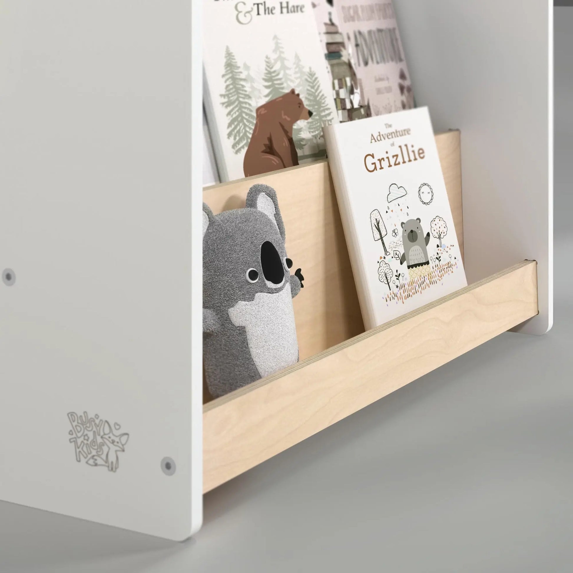 Ensemble - Bibliothèque enfant + Étagère à jouets - Couleur blanche BusyKids Europe s.r.o.