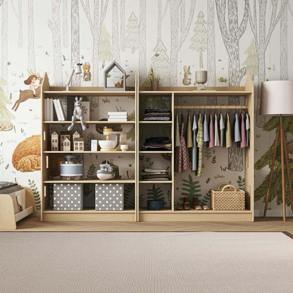 Ensemble - Étagère de rangement Montessori + Penderie BusyKids BusyKids