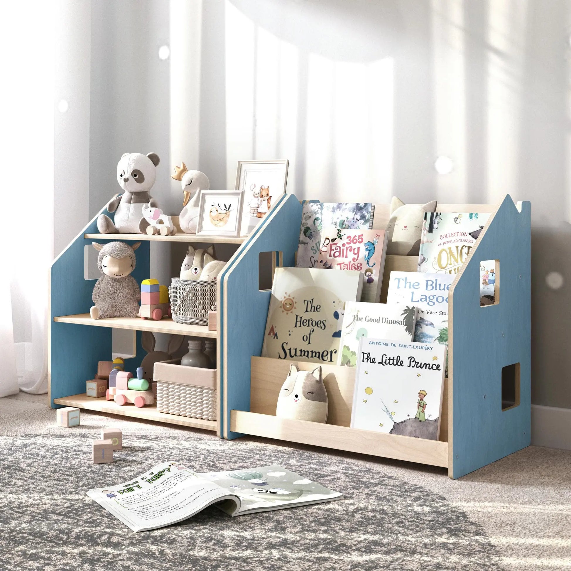 Étagère à jouets - Couleur bleu clair BusyKids Europe s.r.o.