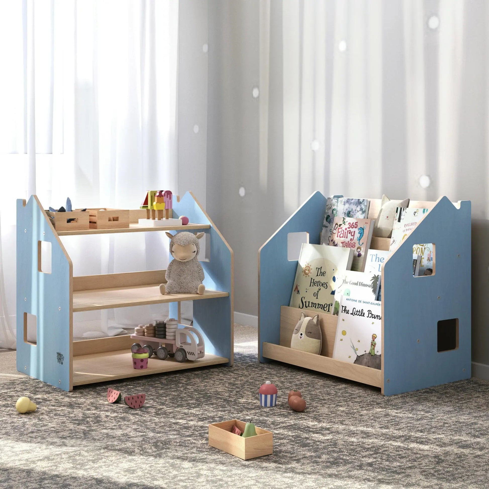 Étagère à jouets - Couleur bleu clair BusyKids Europe s.r.o.