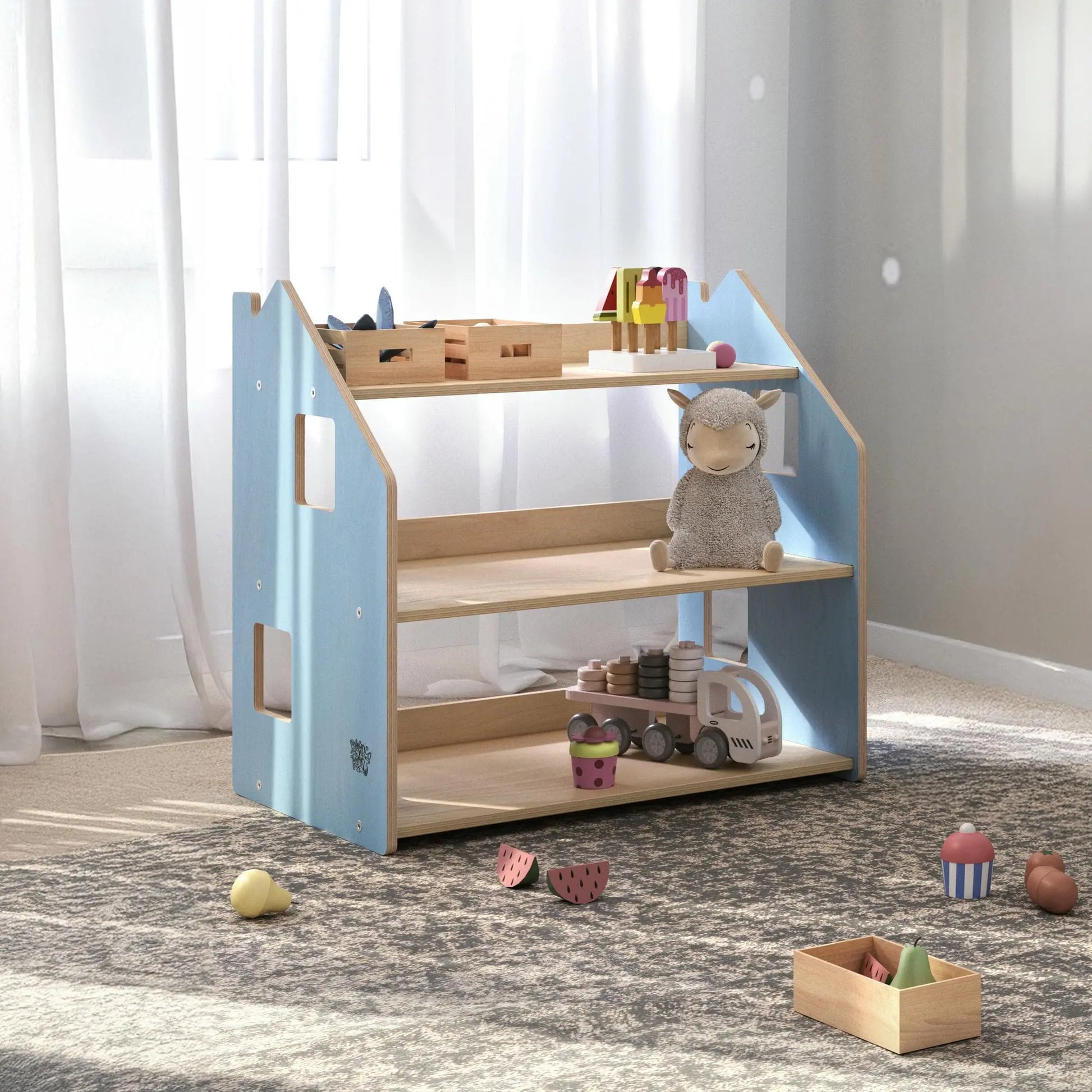 Étagère à jouets - Couleur bleu clair BusyKids Europe s.r.o.