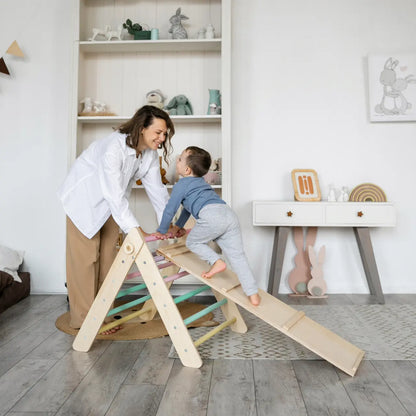 Ensemble - Triangle de Pikler et un grand toboggan à double face BusyKids Europe s.r.o.