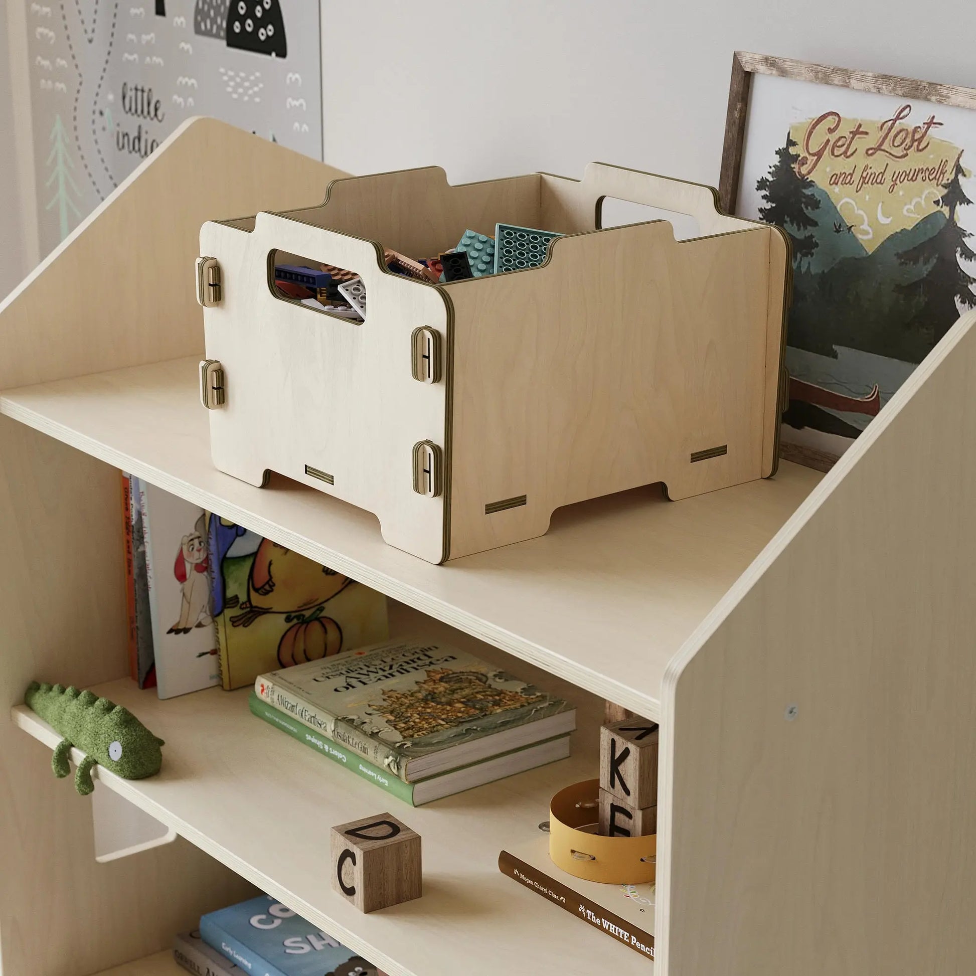 Ensemble - Étagère de rangement Montessori + Penderie BusyKids BusyKids