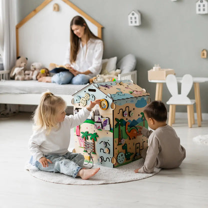 Busy board Maisonnette éducative DINO équipé d'un éclairage BusyKids Europe s.r.o.
