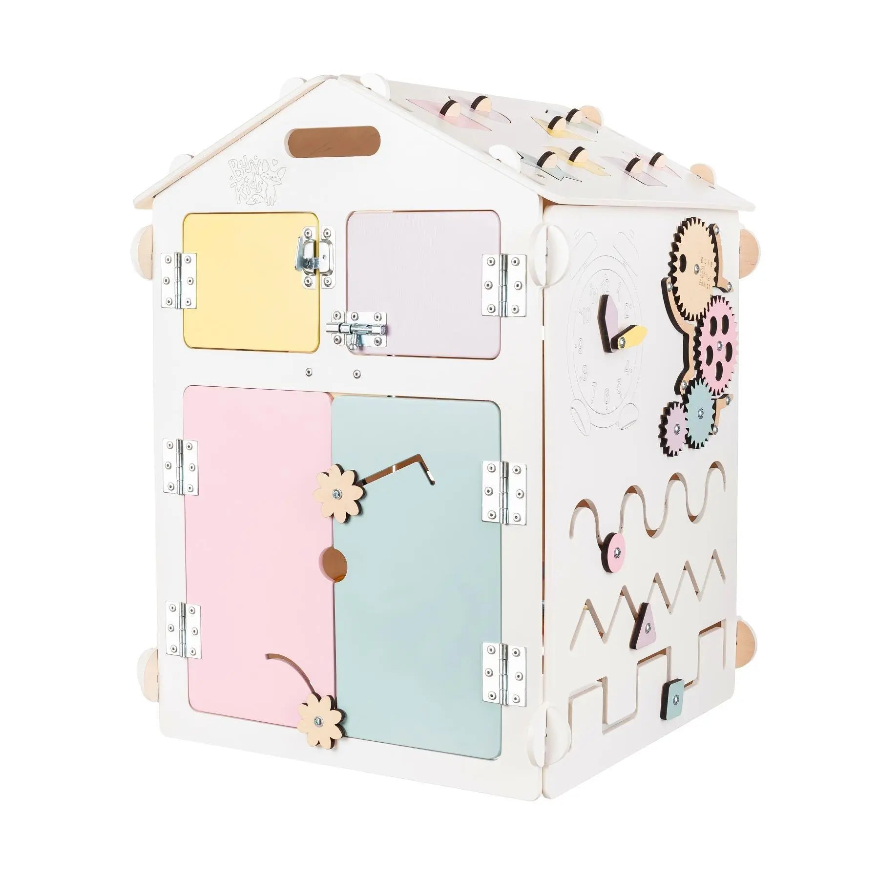 Busy board Maisonnette éducative en bois - blanche BusyKids Europe s.r.o.