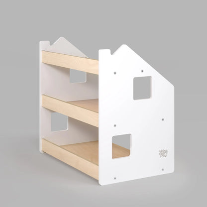 Ensemble - Bibliothèque enfant + Étagère à jouets - Couleur blanche BusyKids Europe s.r.o.