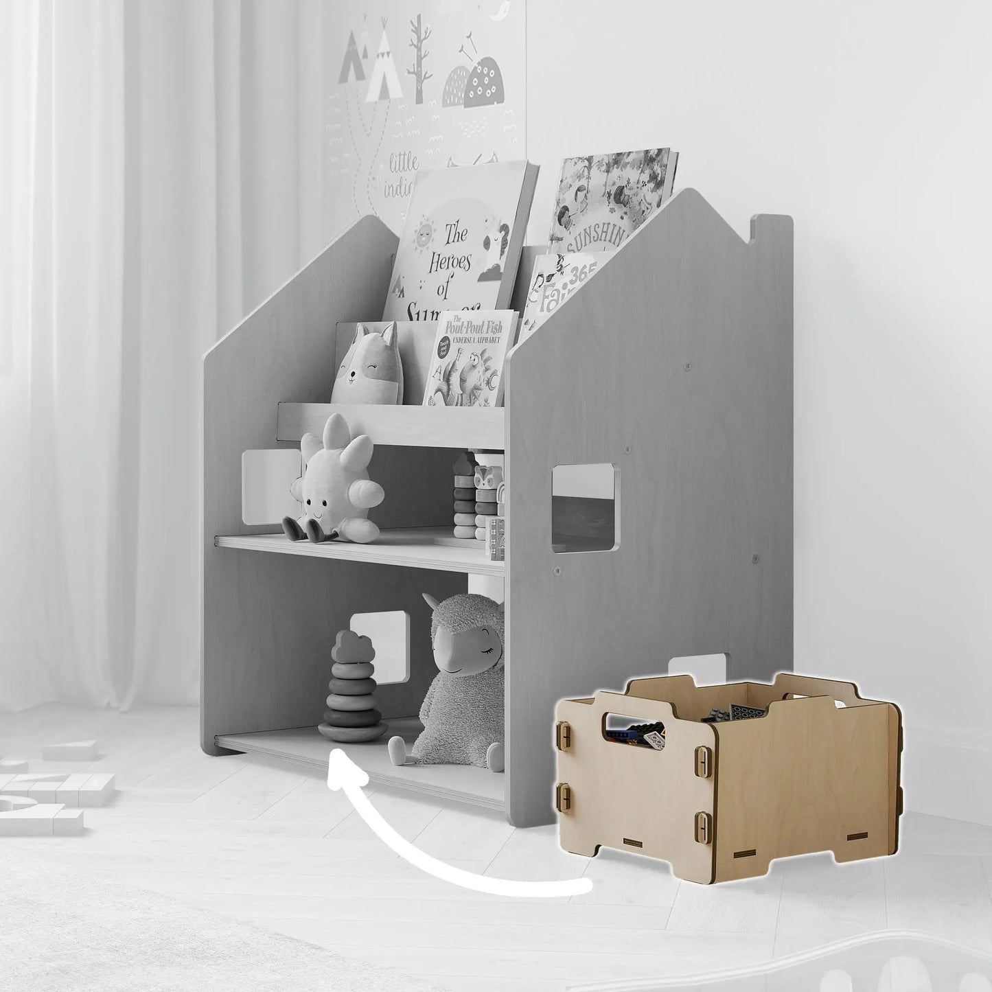 Boîte de rangement pour jouets BusyKids