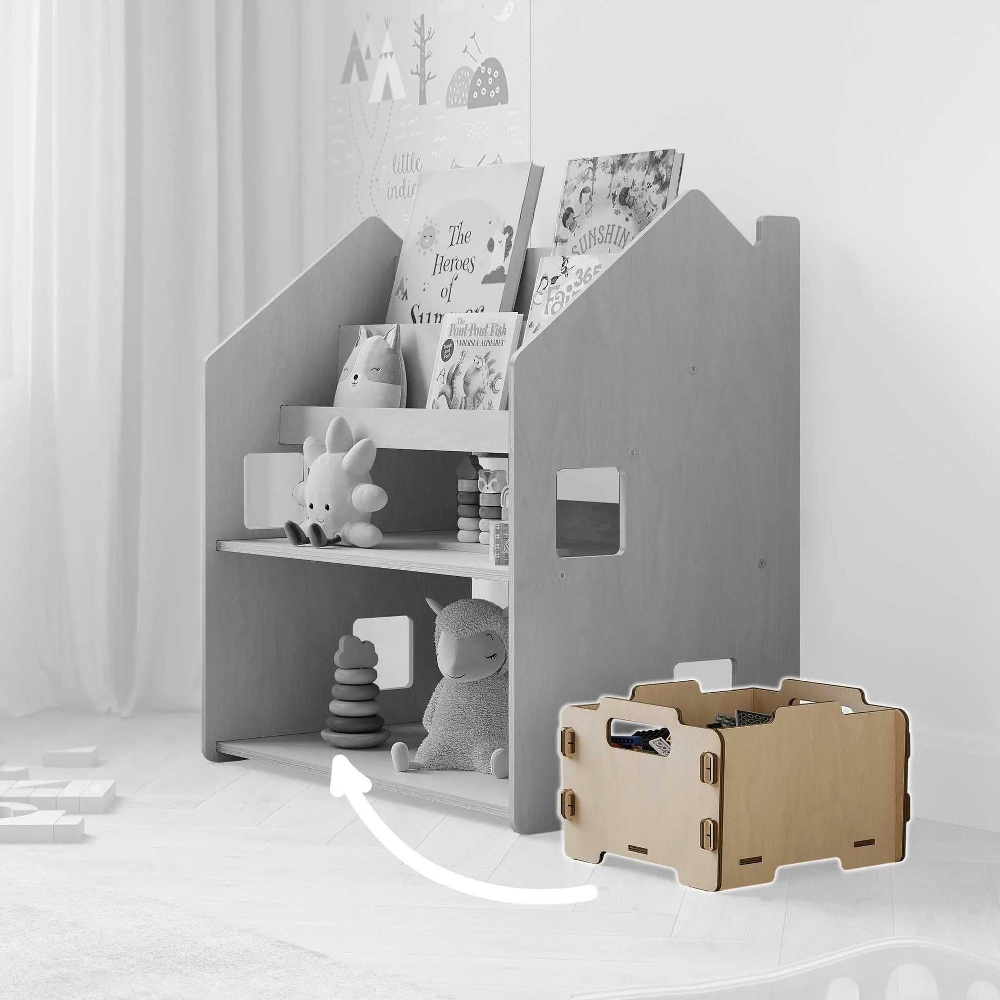 Boîte de rangement pour jouets BusyKids