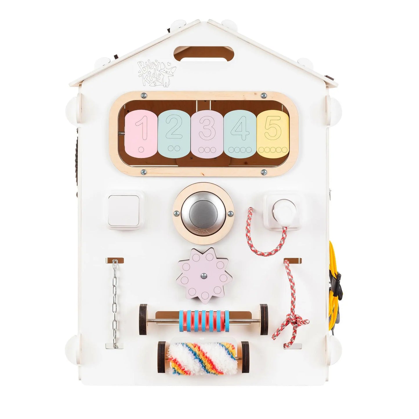 Busy board Maisonnette éducative en bois - blanche BusyKids Europe s.r.o.