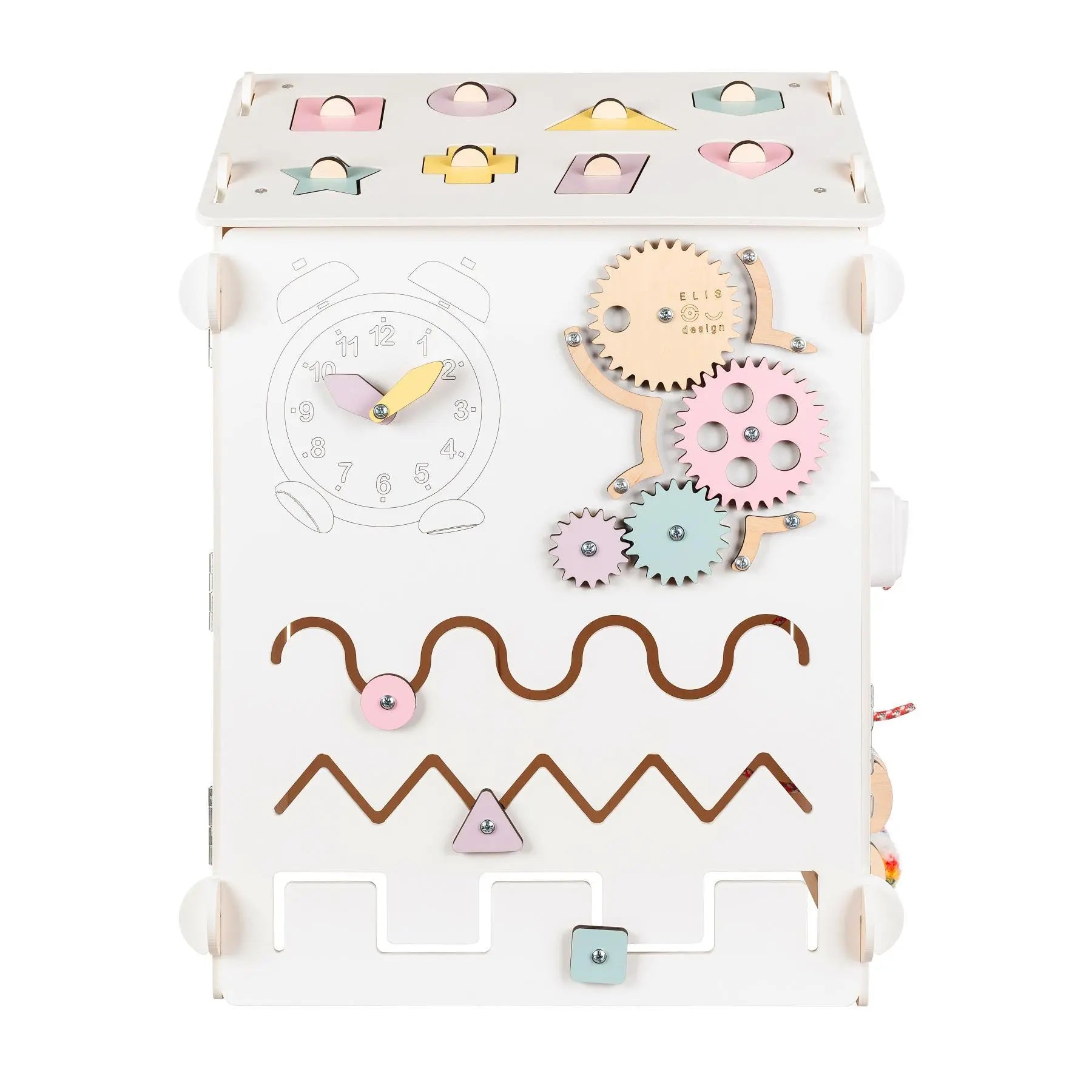 Busy board Maisonnette éducative en bois - blanche BusyKids Europe s.r.o.