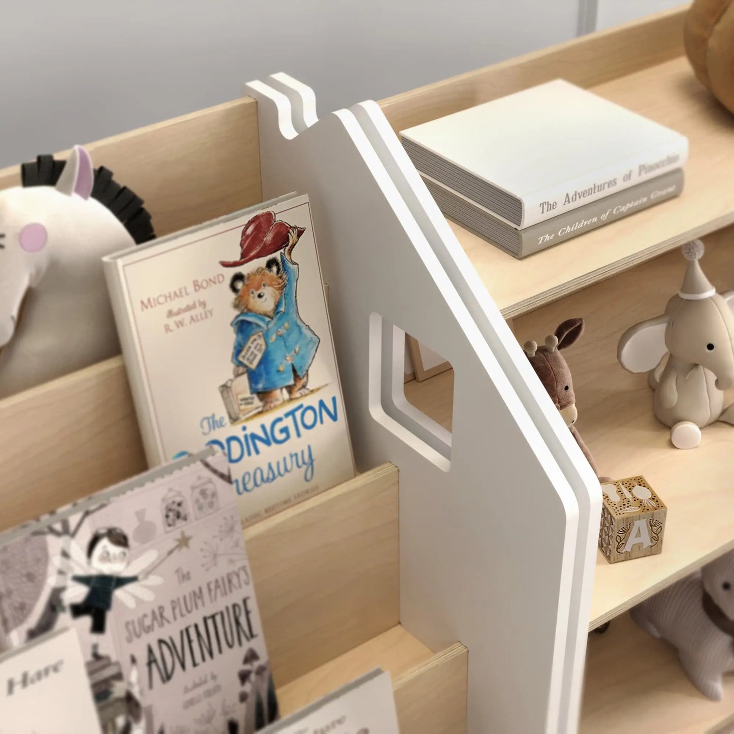 Ensemble - Bibliothèque enfant + Étagère à jouets - Couleur blanche BusyKids Europe s.r.o.