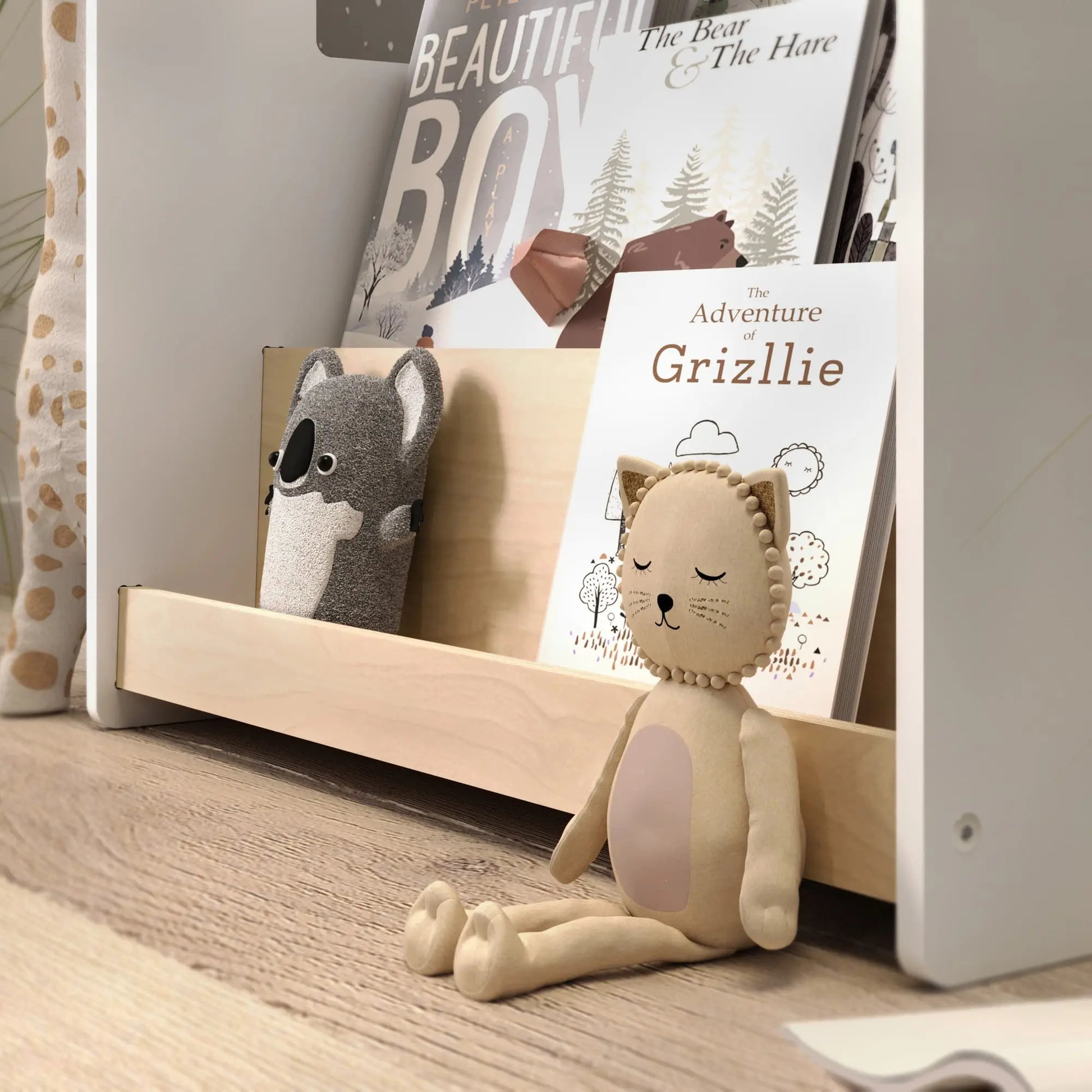 Ensemble - Bibliothèque enfant + Étagère à jouets - Couleur blanche BusyKids Europe s.r.o.