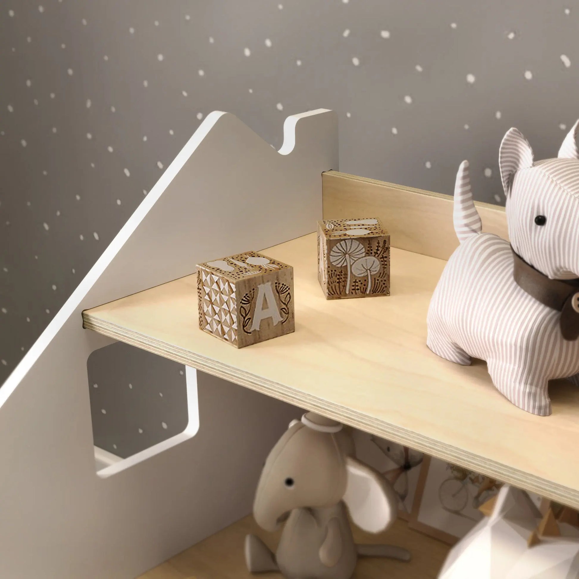 Ensemble - Bibliothèque enfant + Étagère à jouets - Couleur blanche BusyKids Europe s.r.o.