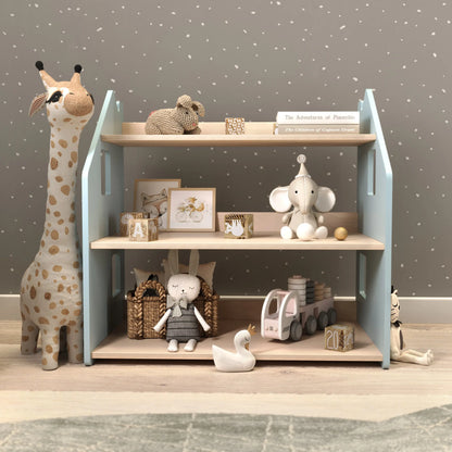 Étagère à jouets - Couleur bleu clair (MDF) - Déstockage d’entrepôt BusyKids Europe s.r.o.