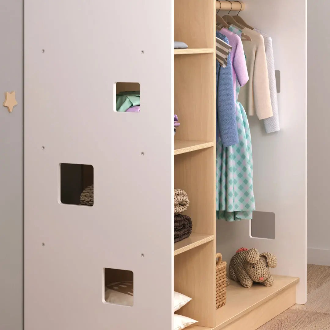 Penderie Montessori BusyKids - Couleur blanche BusyKids Europe s.r.o.