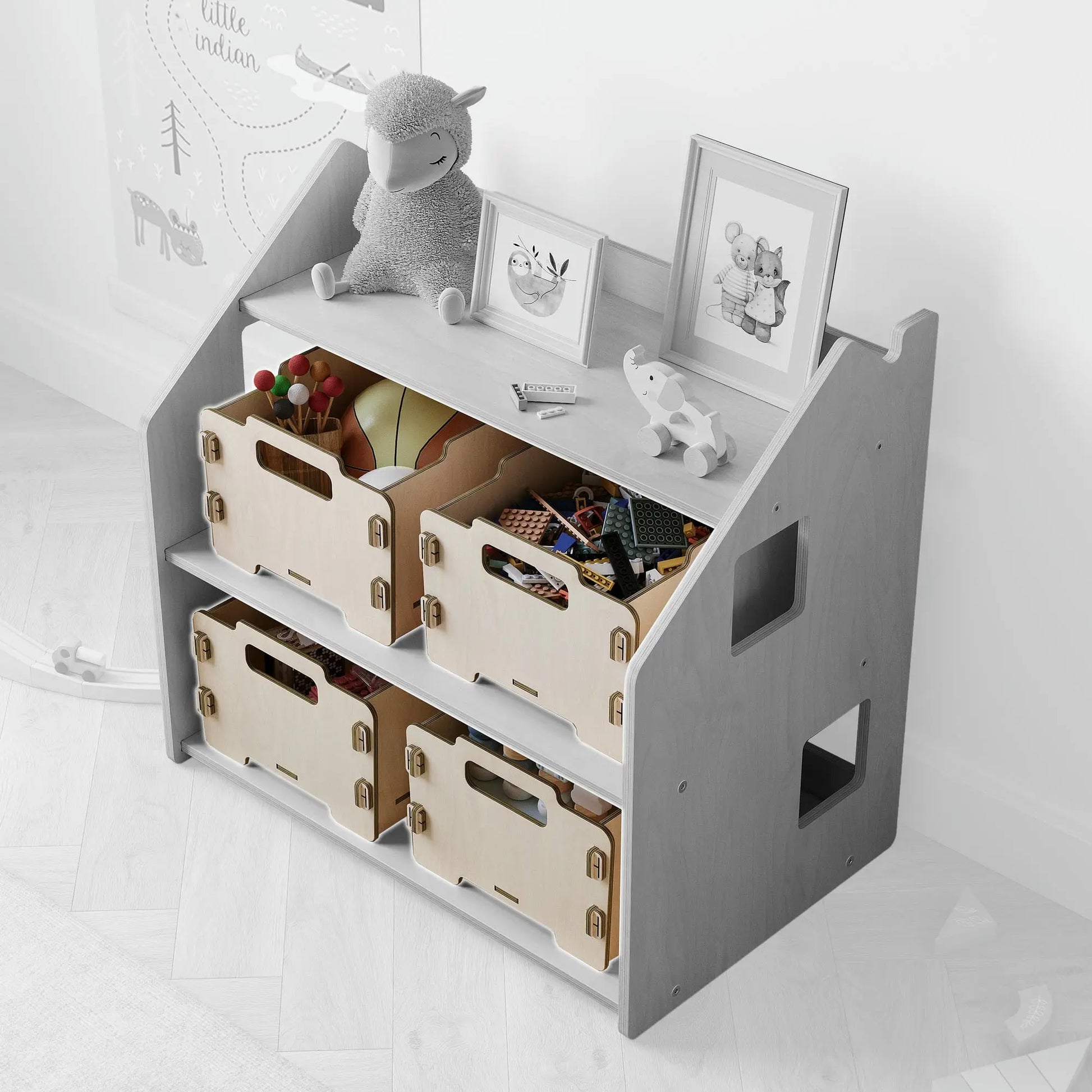 Étagère à jouets - Couleur bleu clair BusyKids Europe s.r.o.