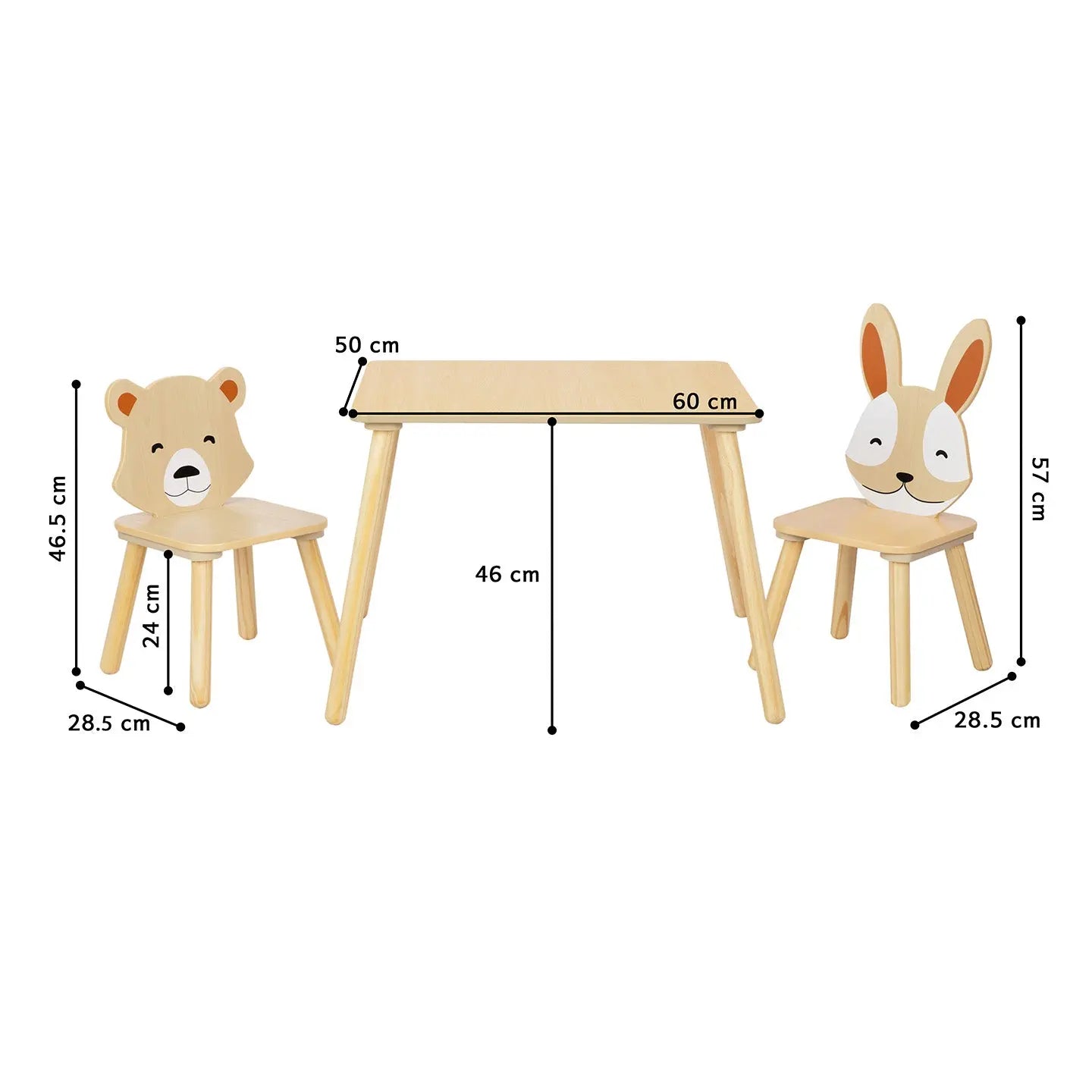 Ensemble de Deux Chaises et une Table Compacte BusyKids Europe s.r.o.