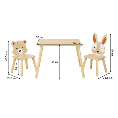 Ensemble de Deux Chaises et une Table Compacte BusyKids Europe s.r.o.